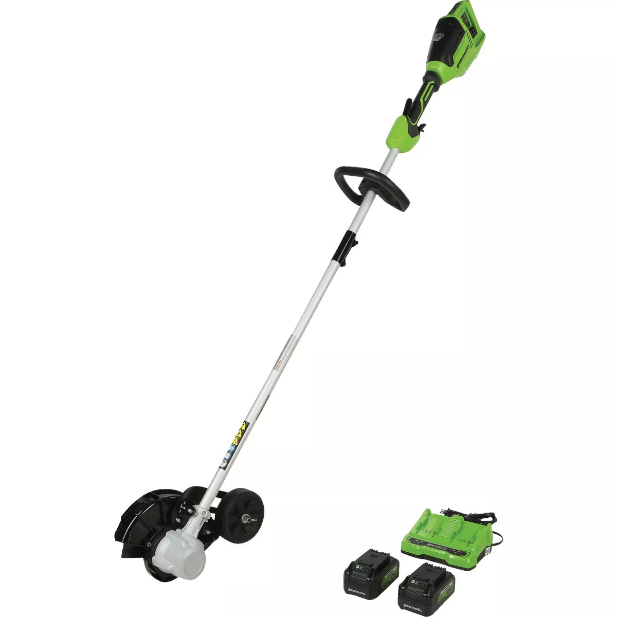 Greenworks 24V (2 x 24V) 8 In. Brushless Edger with (2) 4.0 Ah Batteries &Charger
