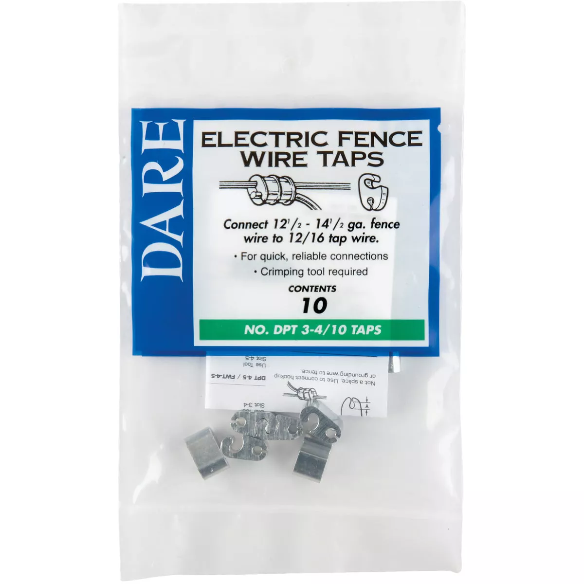 Dare 12-1/2 Ga. to 14 Ga. Metal Splicing Sleeve (10-Pack) - photo 2