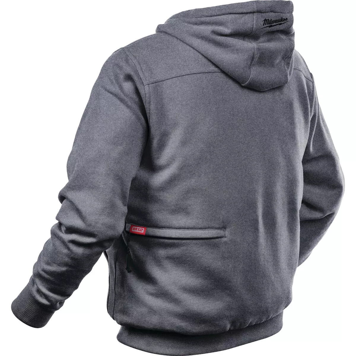 Milwaukee M12 Large Gray Men's Heated Full Zip Hooded Sweatshirt - photo 5
