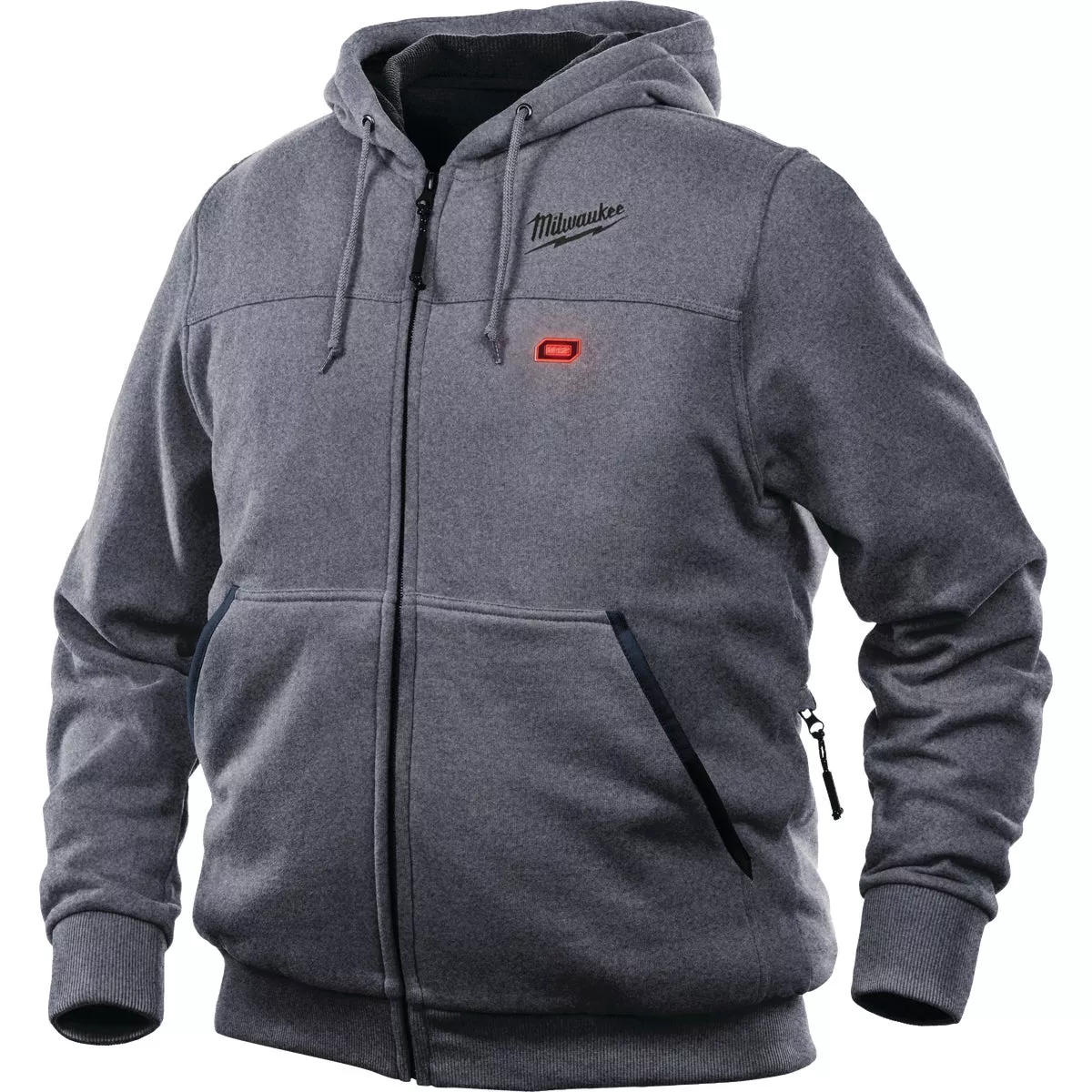 Milwaukee M12 Large Gray Men's Heated Full Zip Hooded Sweatshirt - photo 7