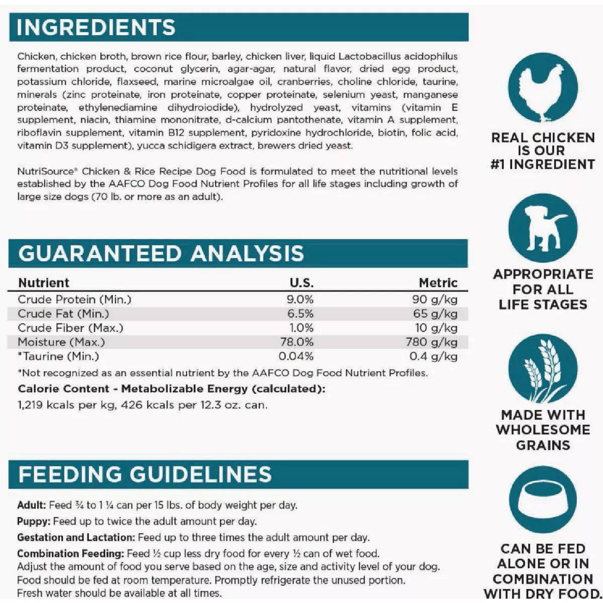 NutriSource 12.3 Oz. Chicken & Rice Recipe Wet Dog Food - photo 5