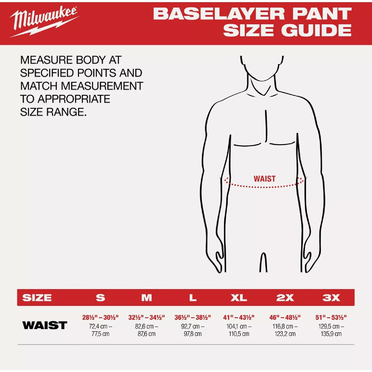 Milwaukee Workskin Men's 2XL Black Base Layer Pants - photo 3