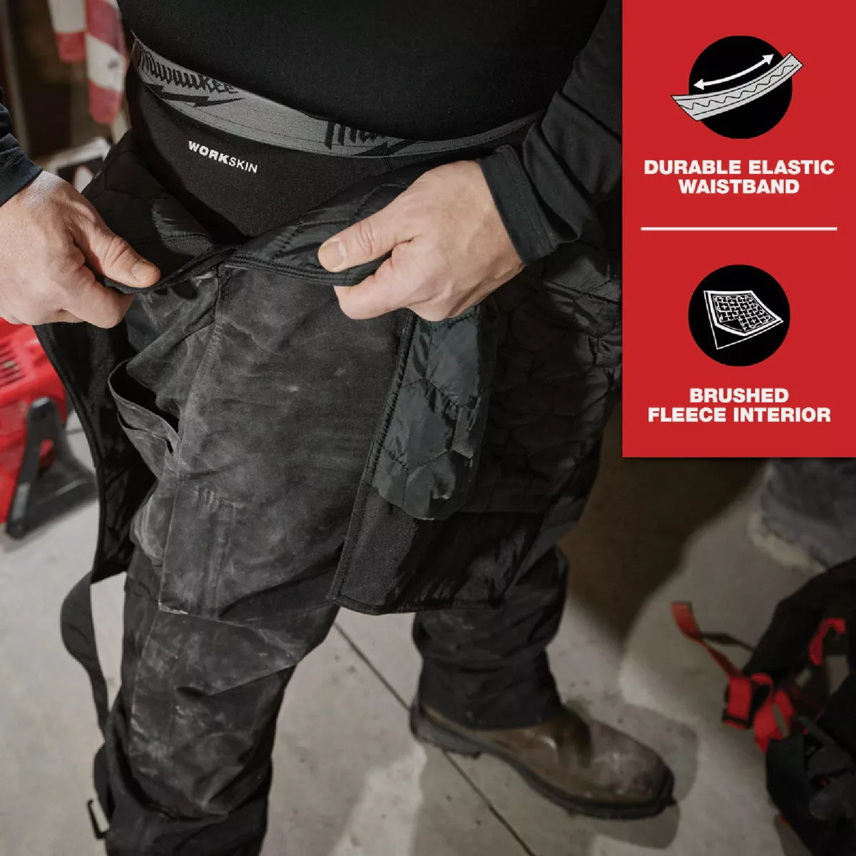 Milwaukee Workskin Men's 2XL Black Base Layer Pants - photo 5