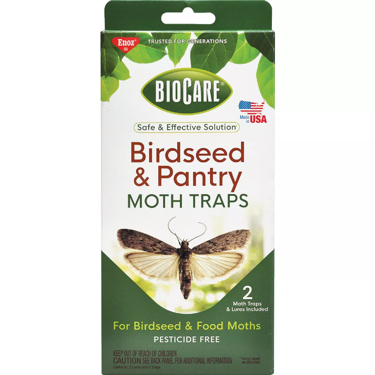 Enoz Glue Birdseed Moth Trap (2-Pack)