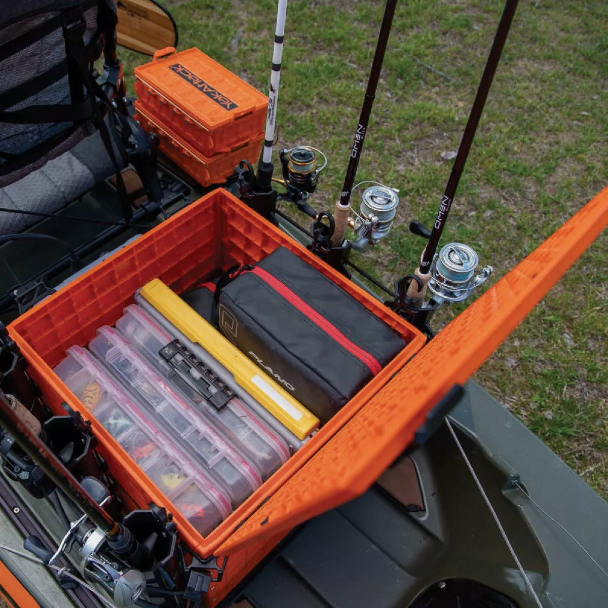 YakAttack BlackPak Pro 16 In. x 16 In. Orange Kayak Fishing Crate - photo 2