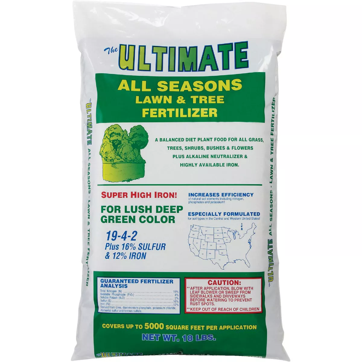 Ultimate 18 Lb. 5000 Sq. Ft. 19-4-2 All Seasons All Purpose Fertilizer - photo 2
