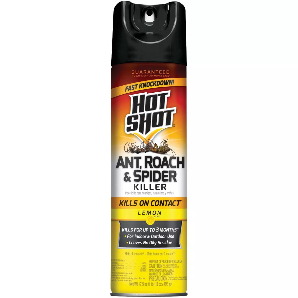 Hot Shot 17.5 Oz. Lemon Fresh Scent Aerosol Spray Ant, Roach, & Spider Killer