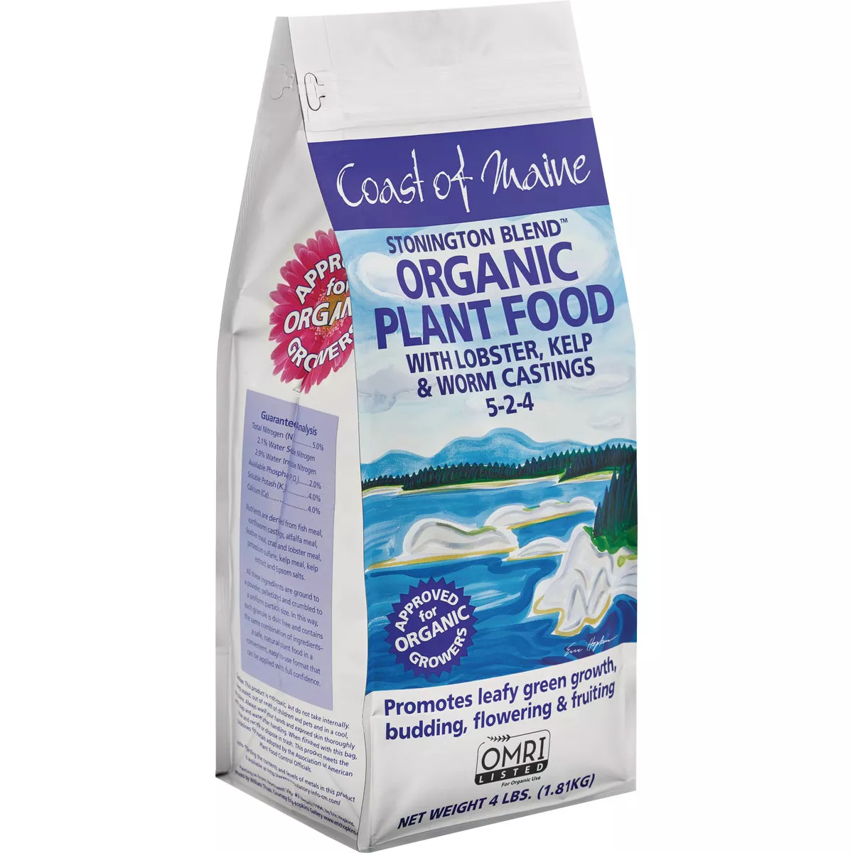 Coast of Maine Stonington Blend 4 Lb. 5-2-4 Organic Plant Food