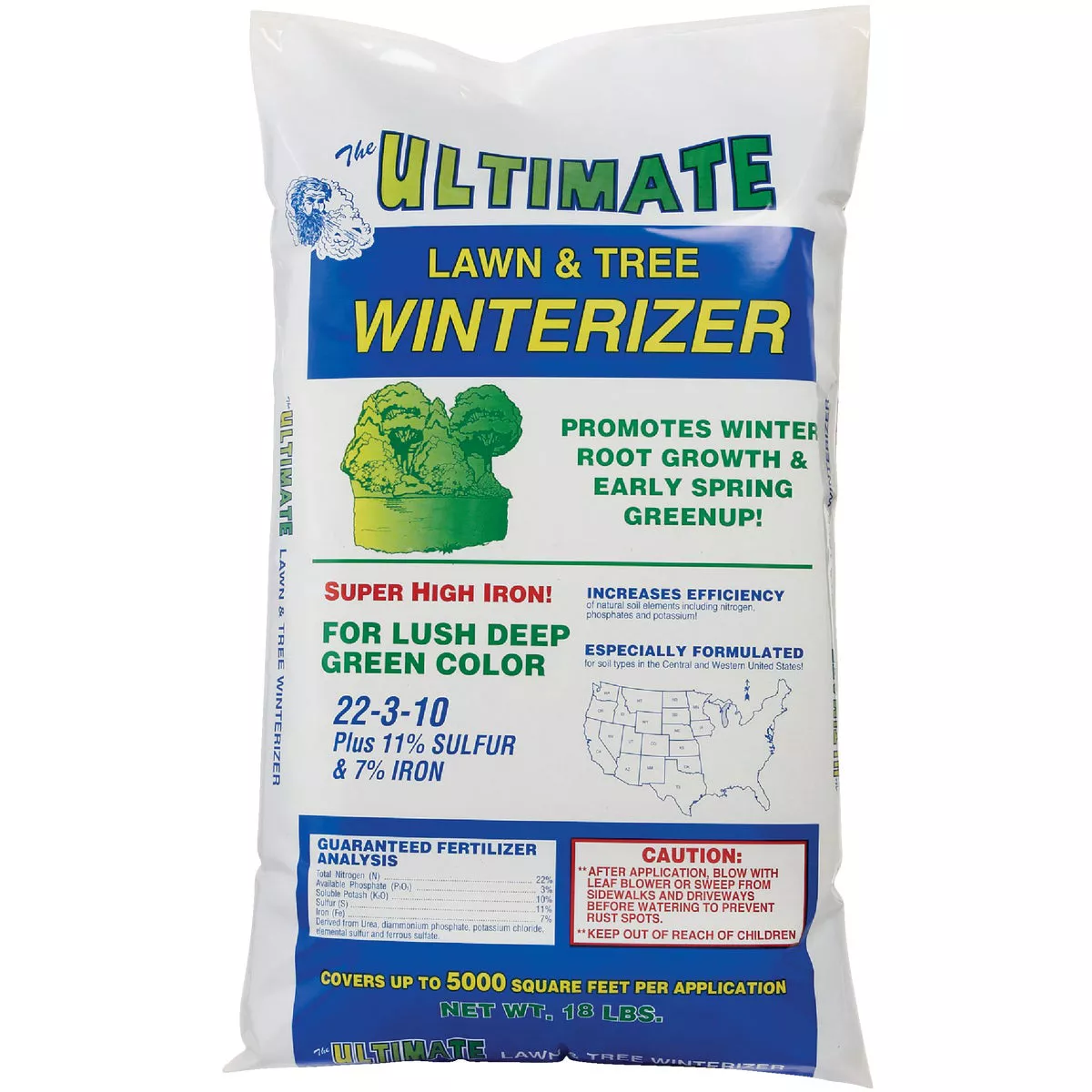 Ultimate 18 Lb. 5000 Sq. Ft. 22-3-10 Lawn And Tree Winterizer Fall Fertilizer - photo 2