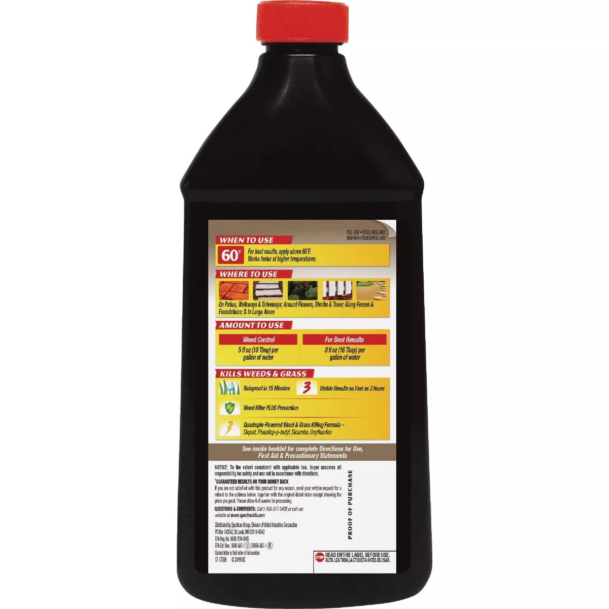 Spectracide 40 Oz. Concentrate Weed & Grass Killer with Extended Control - photo 2