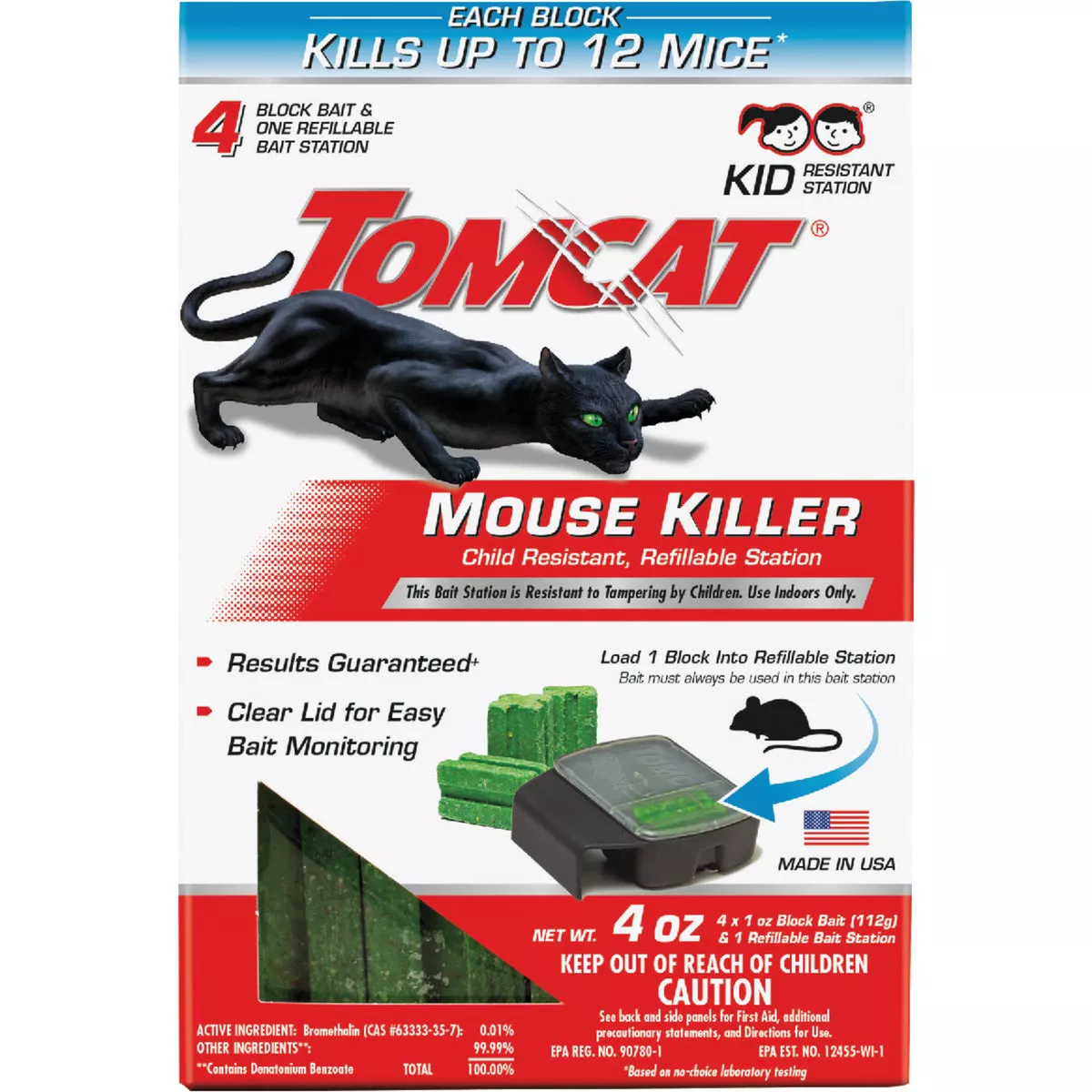 TOMCAT Refillable Bait Station Mouse Killer (4-Refill) - photo 2