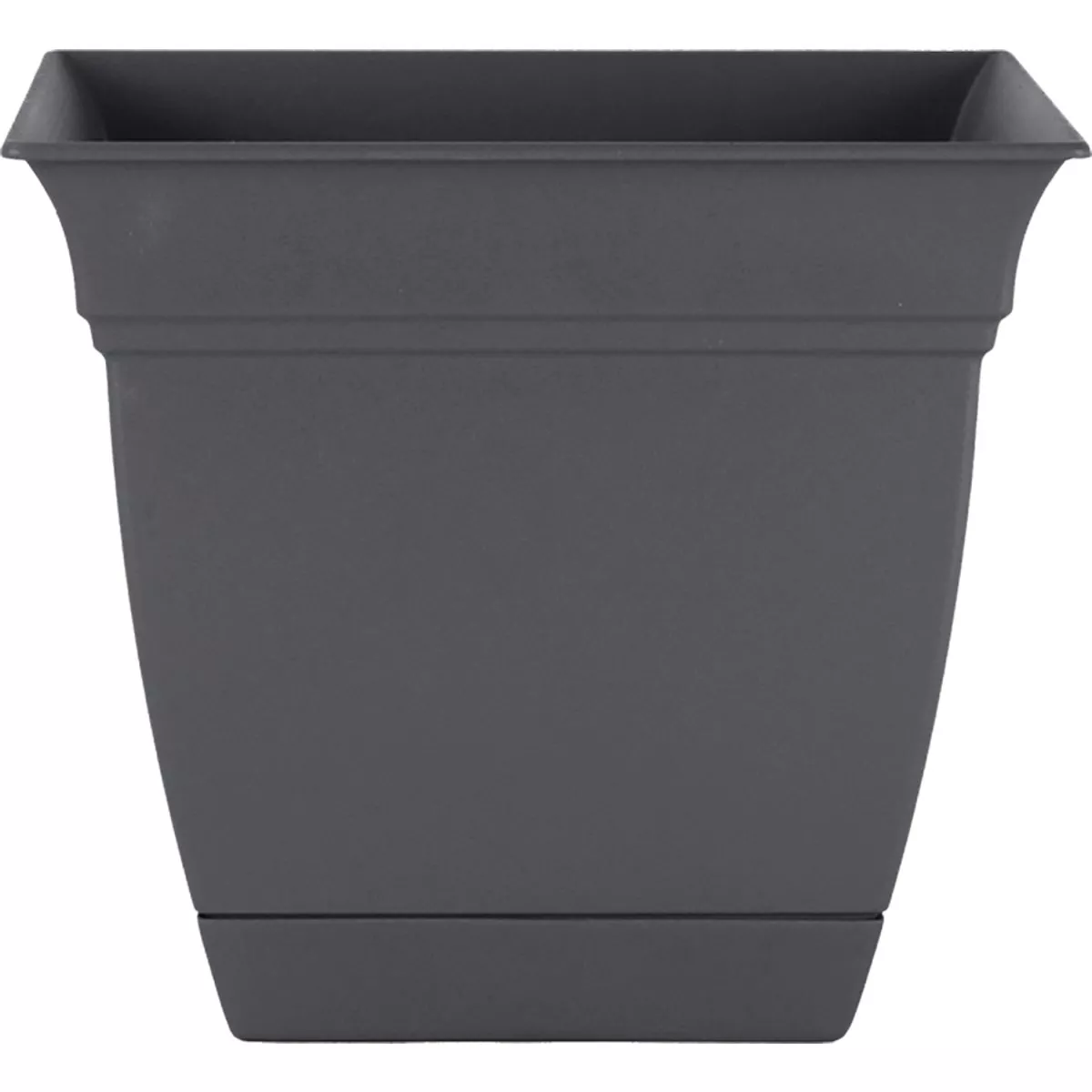 HC Companies Eclipse 8 In. x 8 In. x 7 In. Resin Warm Gray Planter