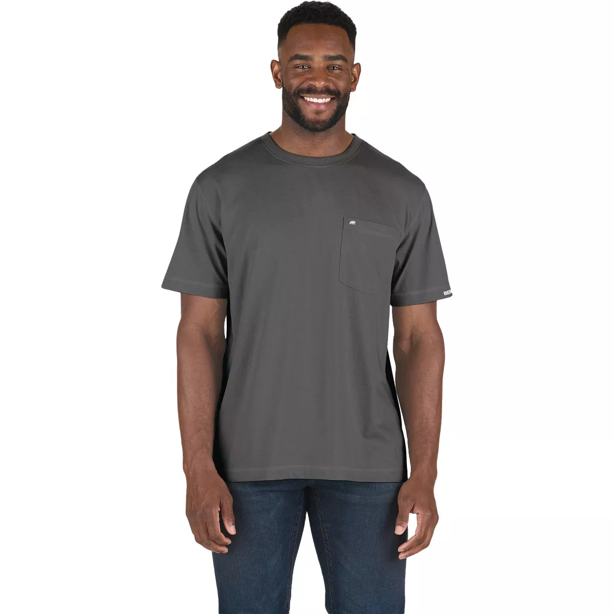 Berne Performance Men's 2XL Slate Short Sleeve Pocket T-Shirt