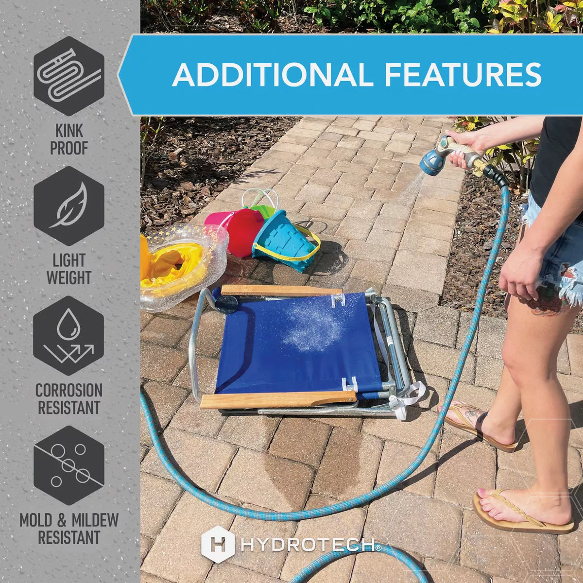 Hydrotech 5/8 In. x 25 Ft. Expandable Burst Proof Hose - Blue - photo 8
