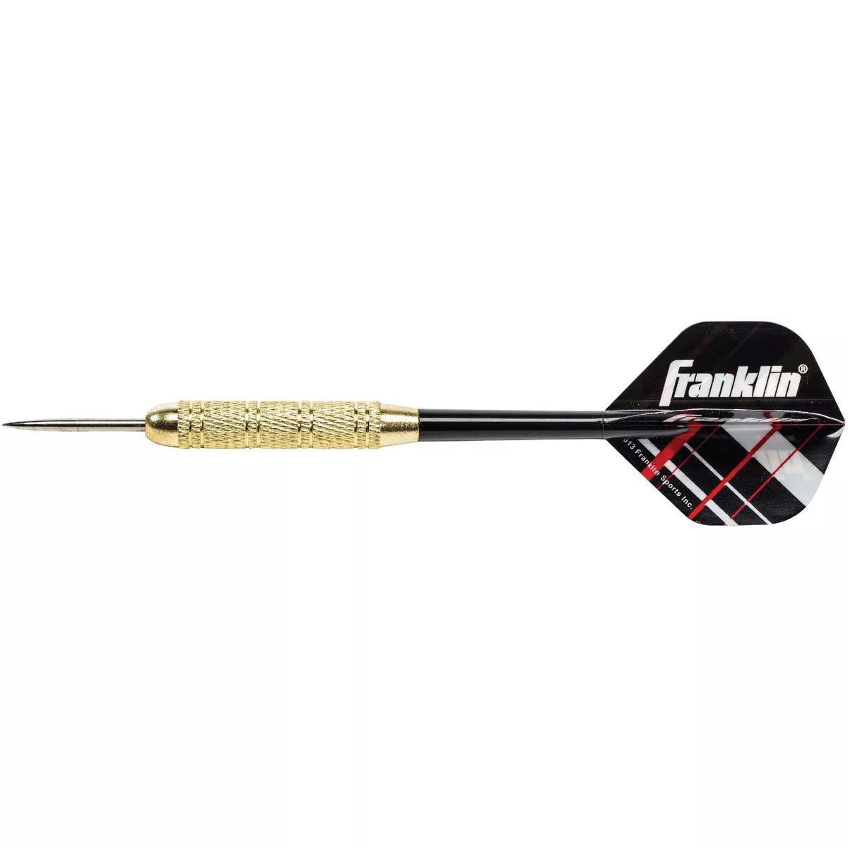 Franklin Brass-Coated Steel 18 Gm. Steel Tip Dart Set (6-Pack) - photo 2