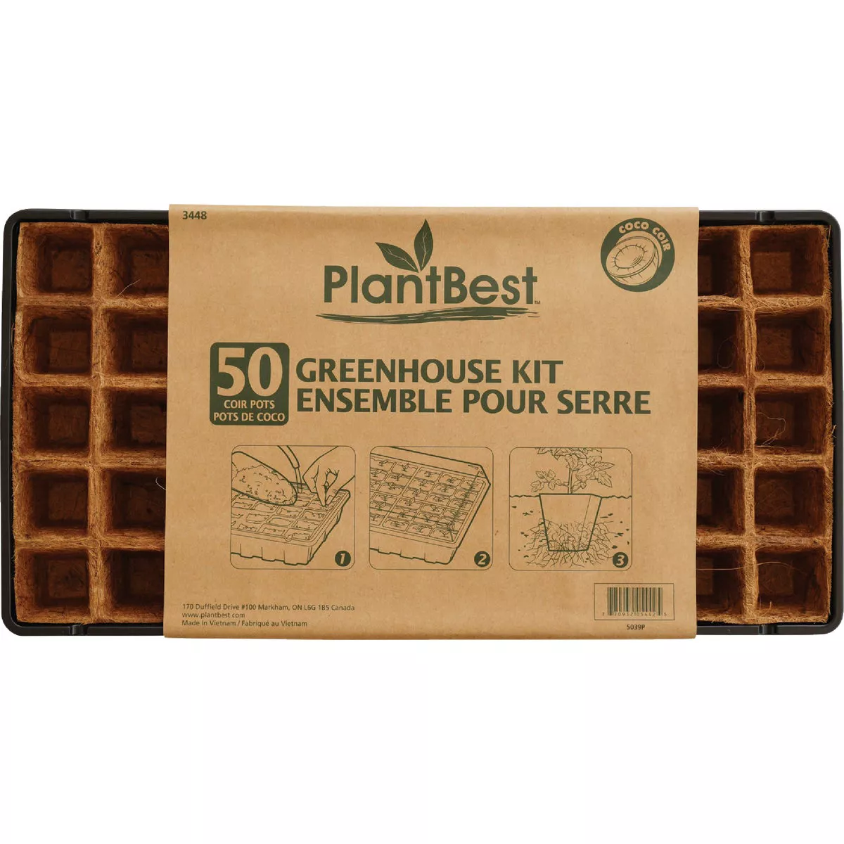 PlantBest 50-Cell Coir Seed Starter Kit