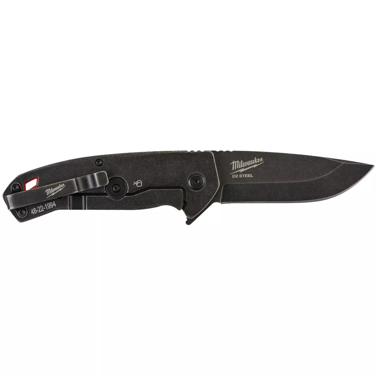 Milwaukee Hardline 3 In. Smooth Blade Black Pocket Knife