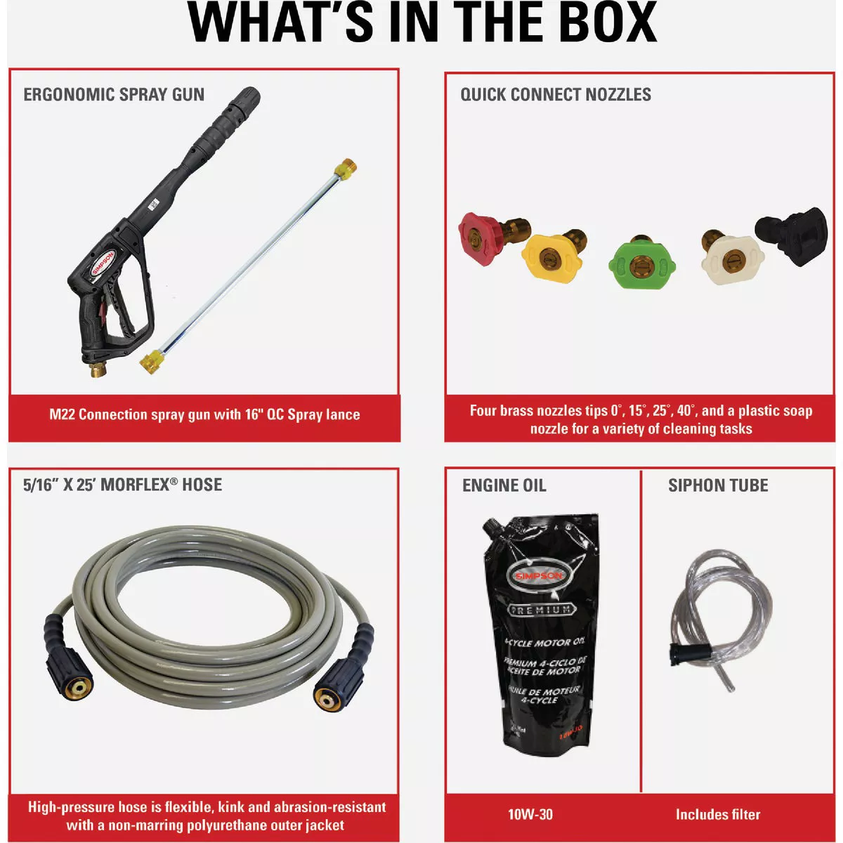 Simpson PowerShot 3500 psi 2.5 GPM Cold Water Professional Gas Pressure Washer - photo 4