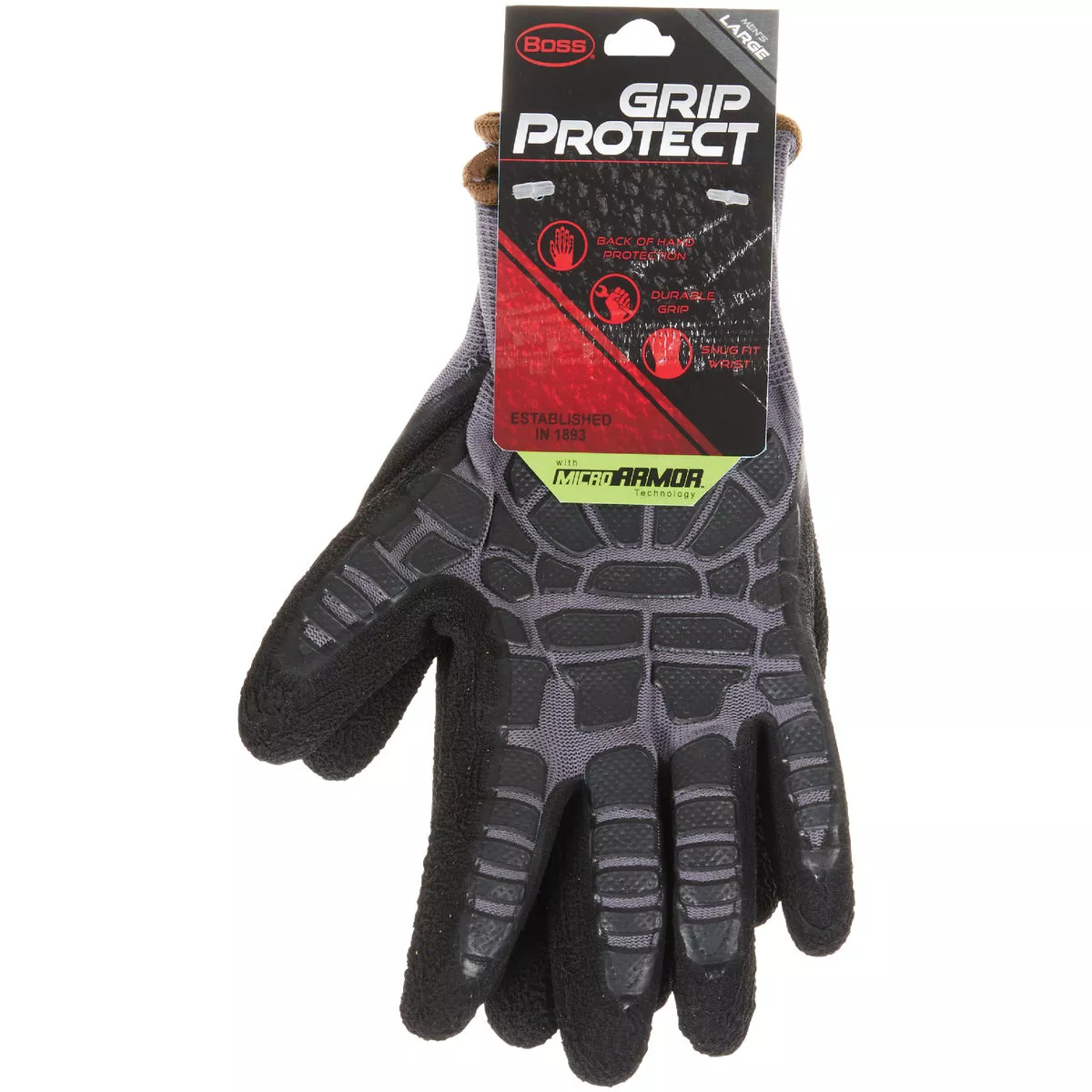Boss Grip Protect Men's Large Coated Glove with Micro Armor - photo 2