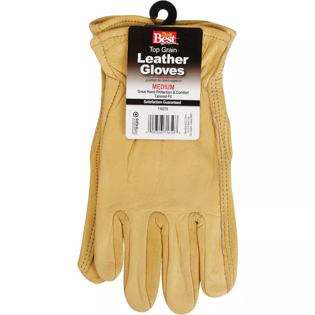 Do it Best Men's Medium Top Grain Leather Work Glove - photo 2