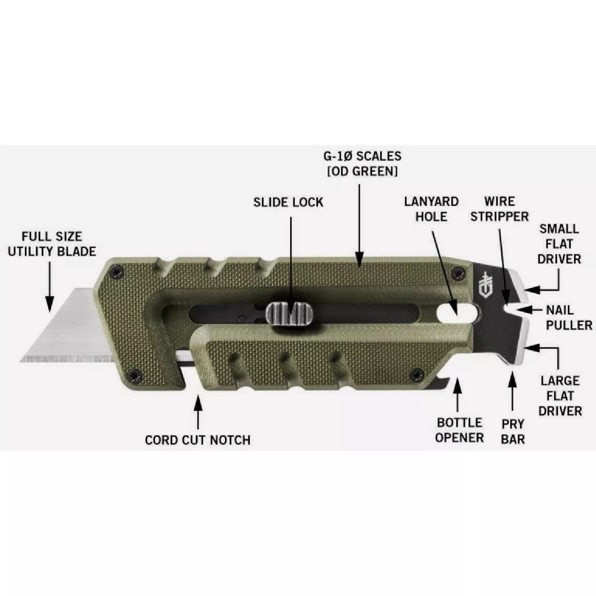 Gerber Prybrid 8-In-1 Stainless Steel Hybrid Multi-Tool - photo 3