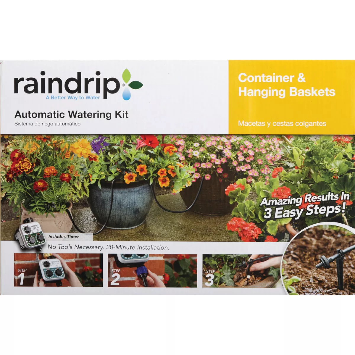 Raindrip 20-Container Patio Drip Irrigation Watering Kit - photo 2