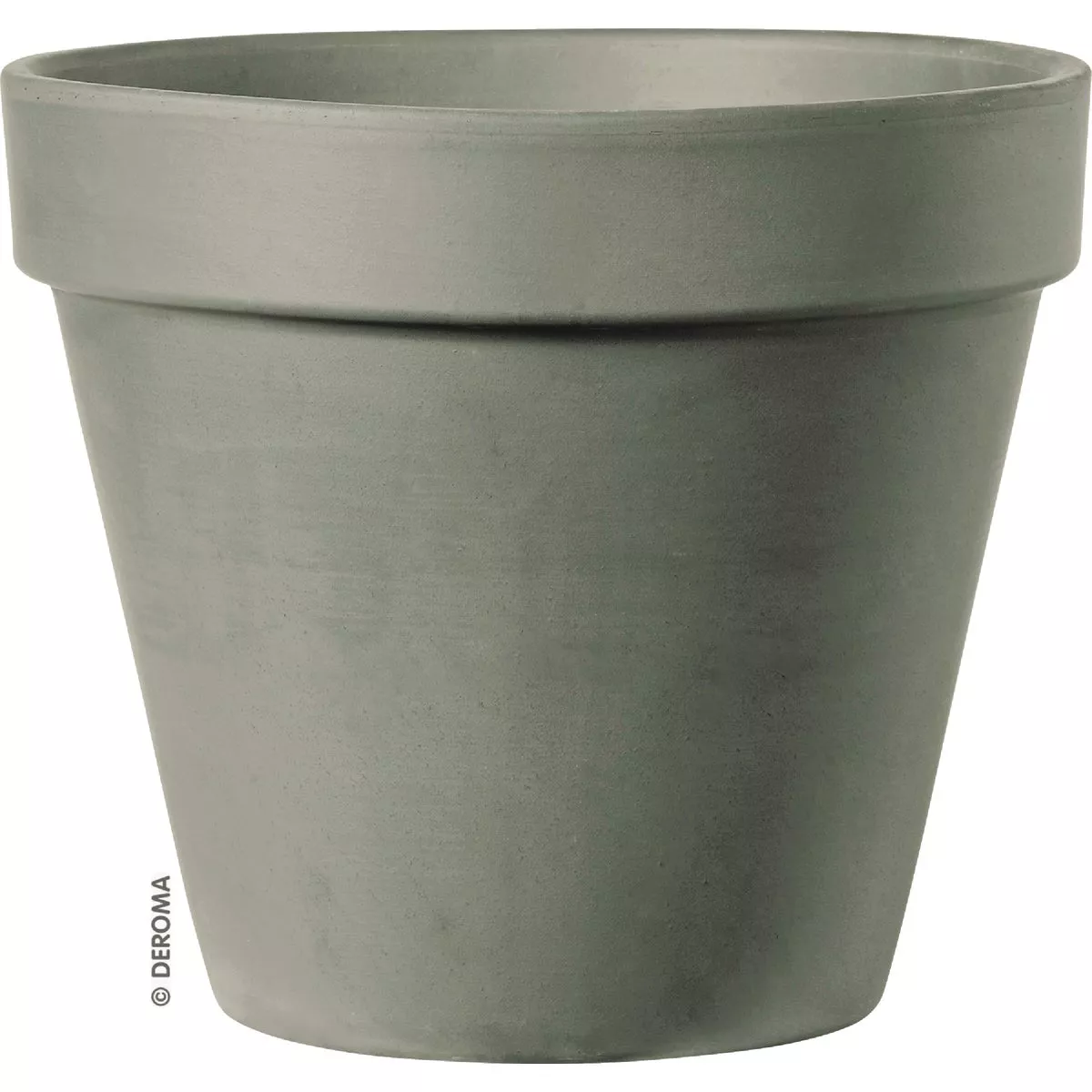 Deroma 3.5 In. Grafite Clay Standard Planter