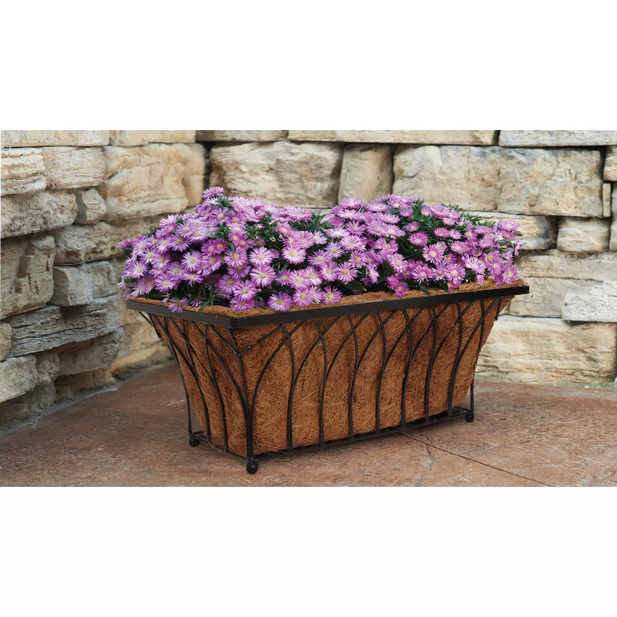 Best Garden 11 In. H x 22 In. Dia. Steel Rod Black Planter - photo 2