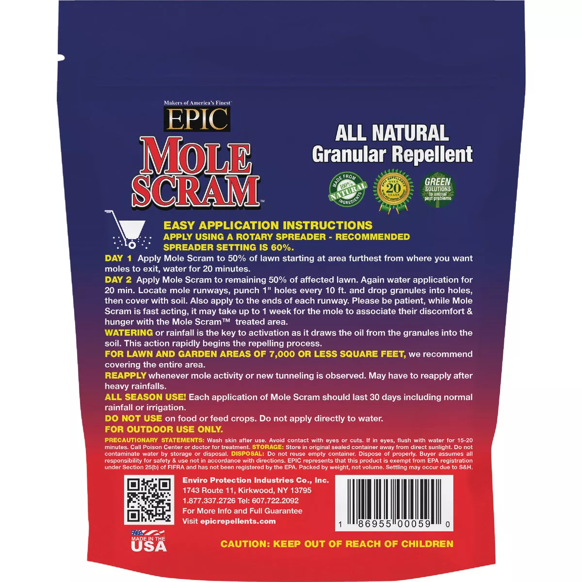 Mole Scram 10 Lb. Granular Organic Mole Repellent - photo 2