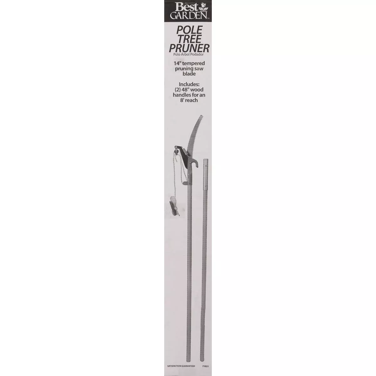 Best Garden 1 In. Cutting Capacity 8 Ft. Wood Pole Tree Pruner - photo 2