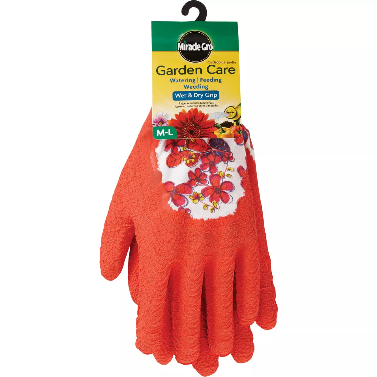 Miracle-Gro Women's Latex Dipped Stretch Jersey Gloves, Medium/Large - photo 2