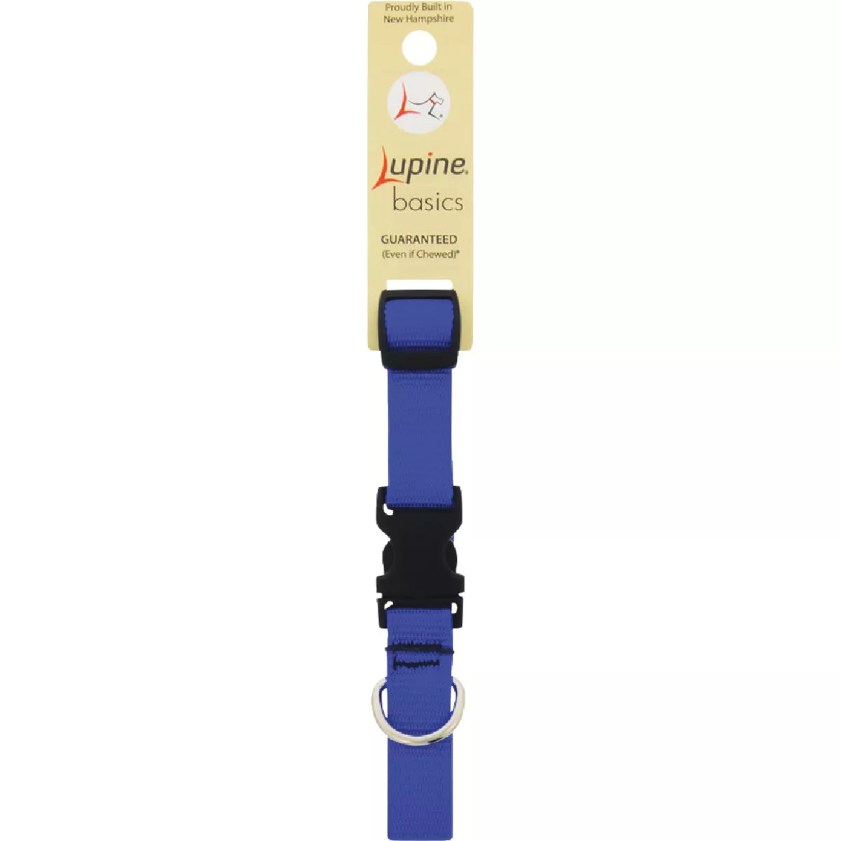 Lupine 3/4 In. Traditional Solid Blue 9 to 14 In. Adjustable Collar