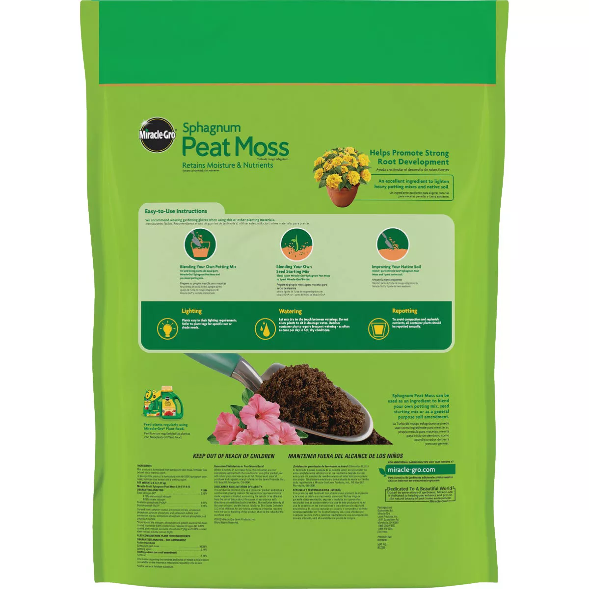 Miracle-Gro Sphagnum Peat Moss - photo 2