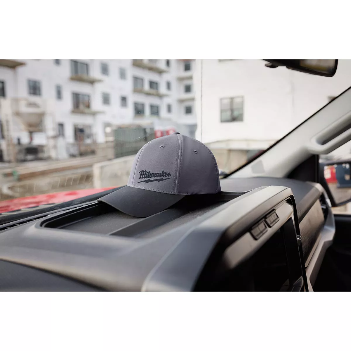Milwaukee Workskin Dark Gray Performance Fitted Hat, Small/Medium - photo 3