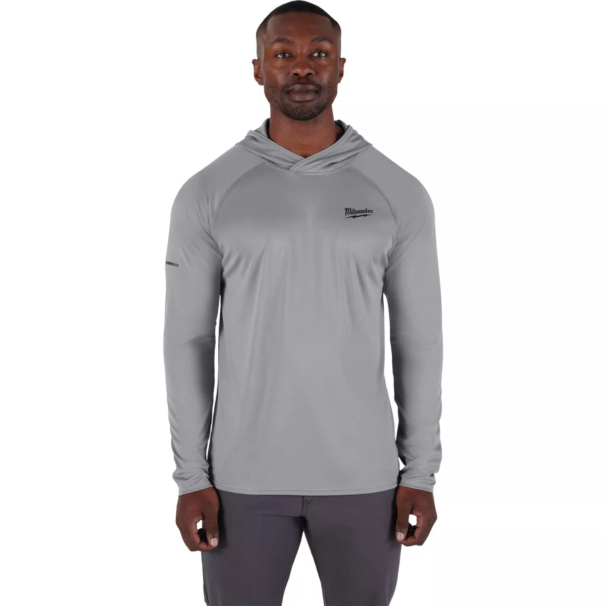 Milwaukee Workskin Small Gray Hooded Men's Sun Shirt - photo 4