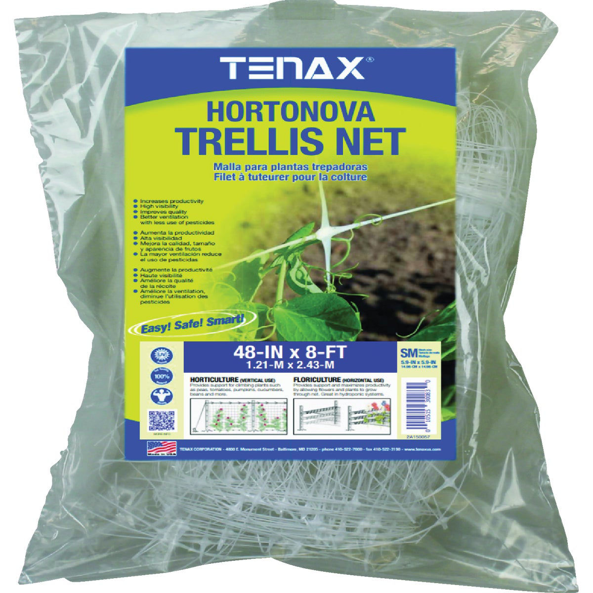 Tenax Hortanova 48 In. x 8 Ft. Polypropylene Trellis Netting | Do it Best