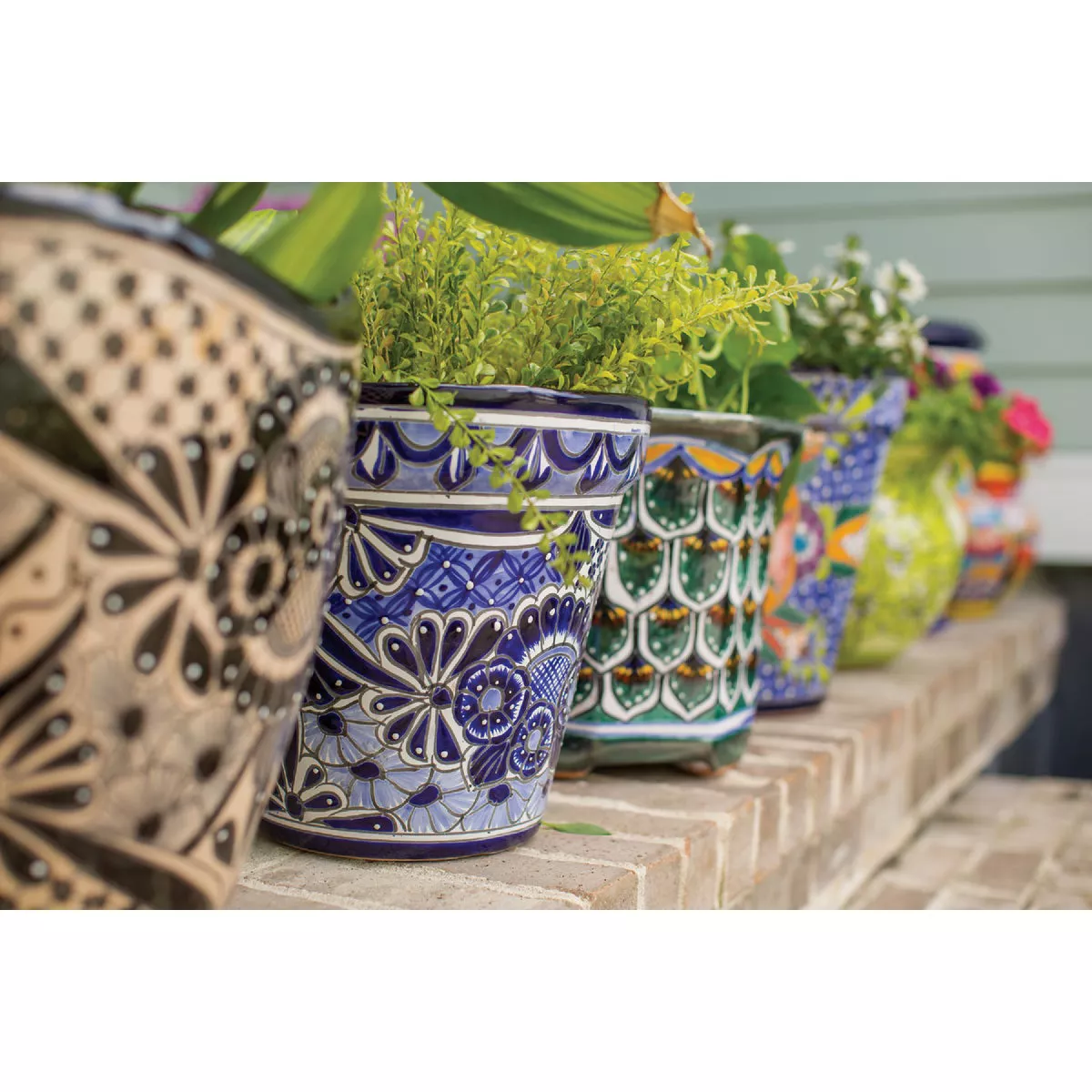 Syndicate Home and Garden 5 In. Italian Blue & White Clay Planter - photo 2