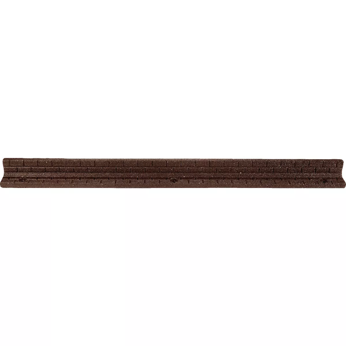 GroundSmart 3 In. H. x 4 Ft. L. Brown Recycled Rubber Brickface Landscape Edger
