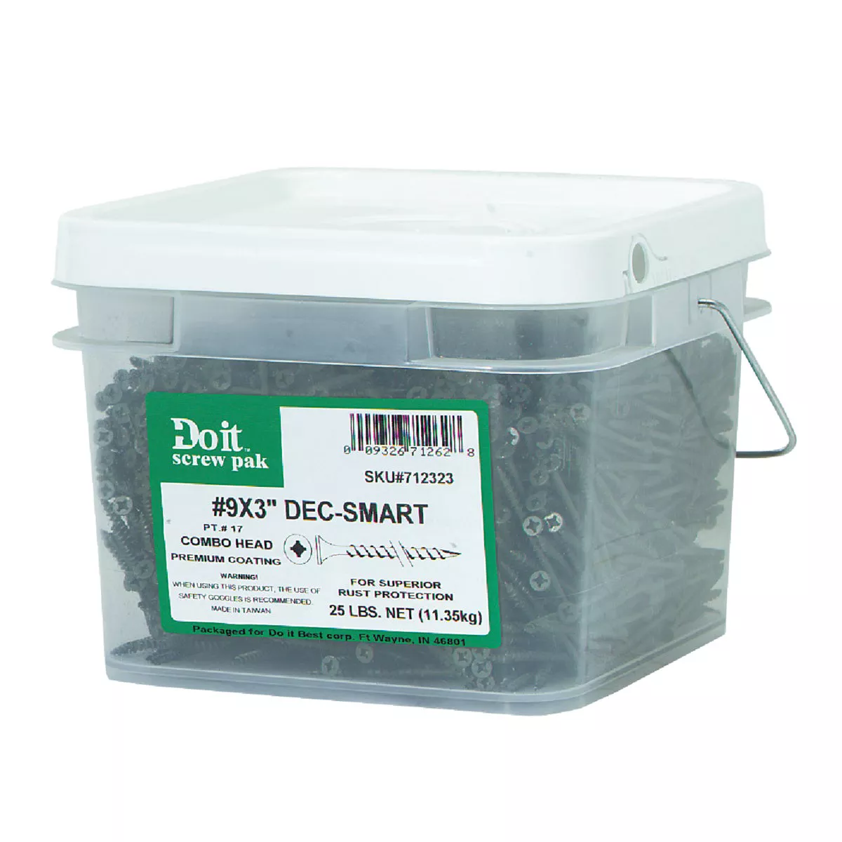 Do it Best #9 x 3 In. Premium-Coated Combo Drive Wood Exterior Screw (25 Lb.) - photo 2