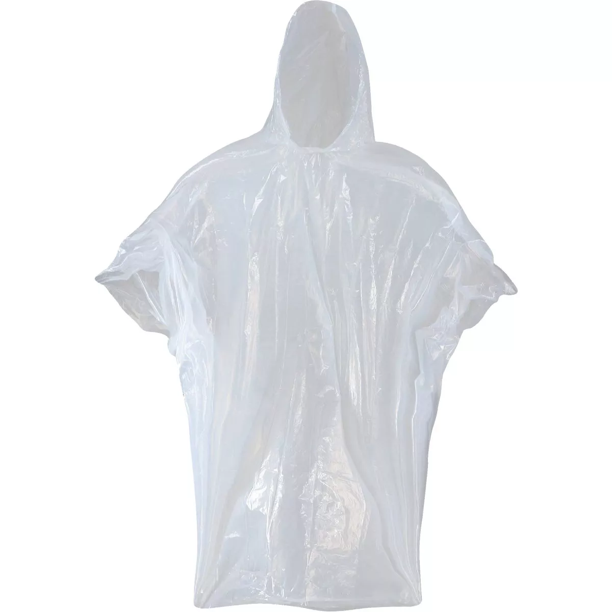 Boss 50 In. x 80 In. Clear Disposable Rain Poncho