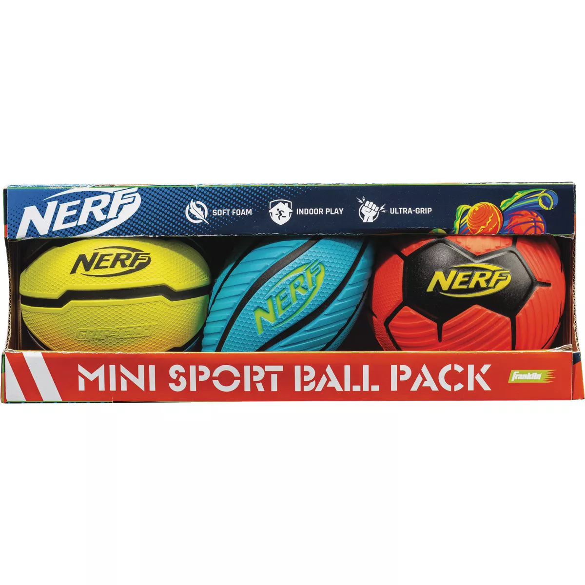 Franklin Nerf Mini Foam Ball Set (3-Pack) - photo 2