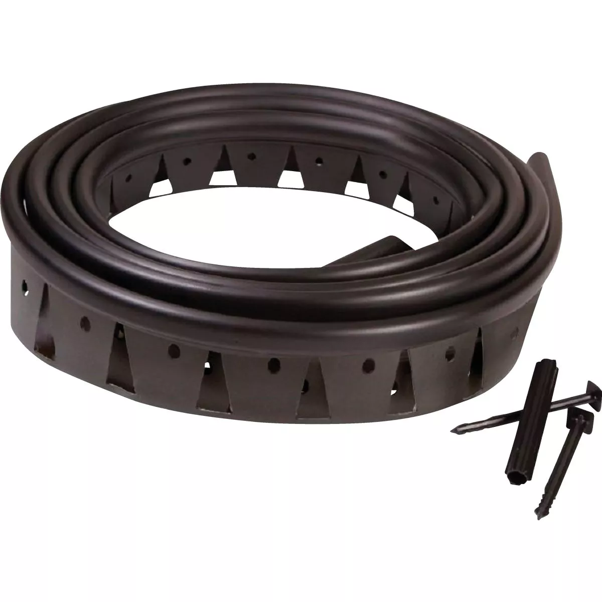 Master Mark Zip Edge 1 In. H. x 20 Ft. L. Black Recycled Plastic Lawn Edging