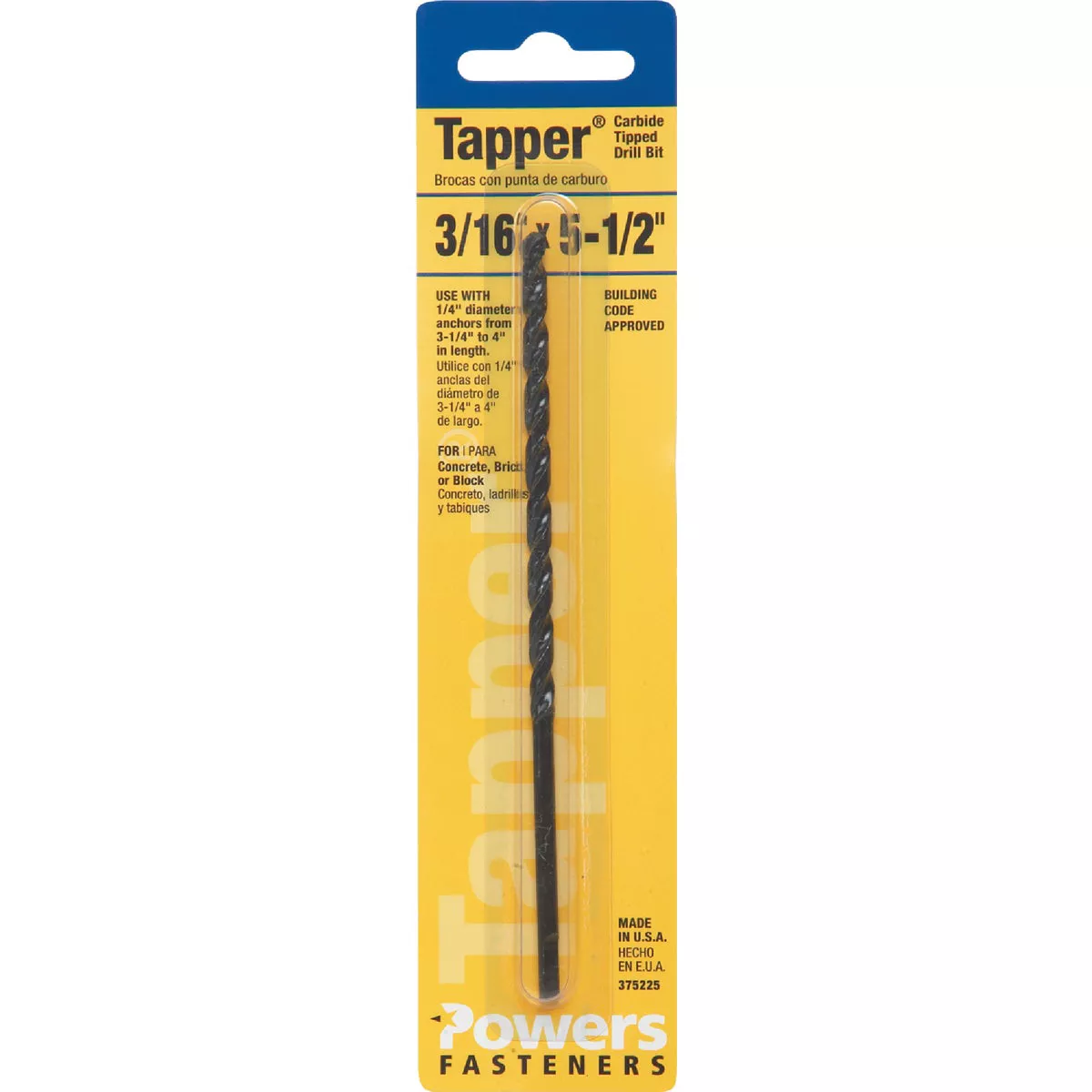 HILLMAN The Anchor Center 3/16 In. x 5-1/2 In. Tapcon Masonry Drill Bit - photo 2