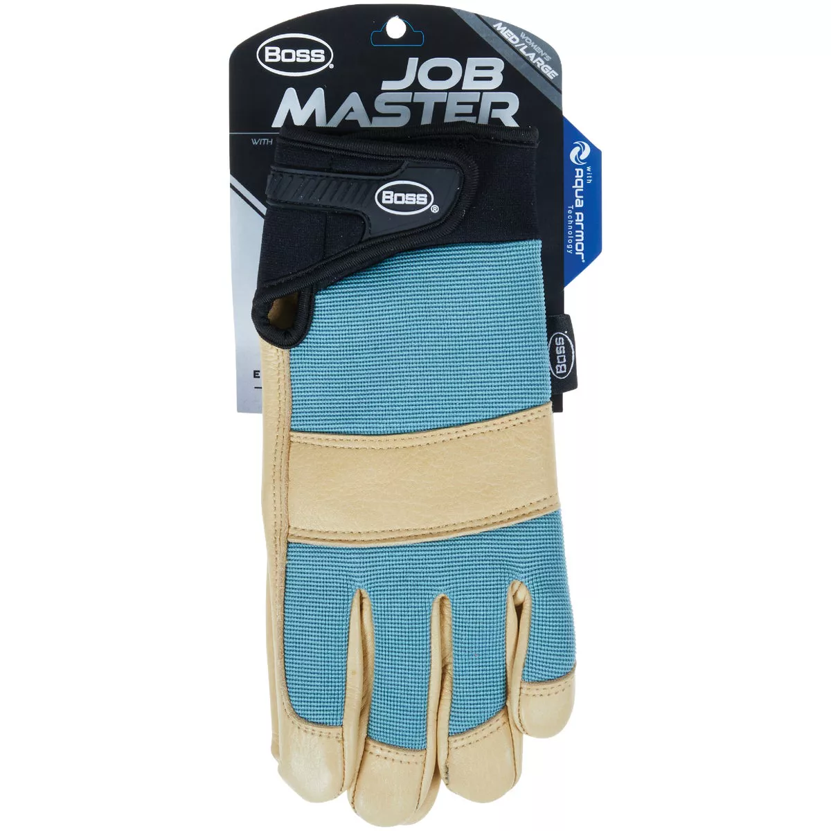 Boss Job Master Aqua Armor Women's Medium/Large Green & Tan Work Glove - photo 2