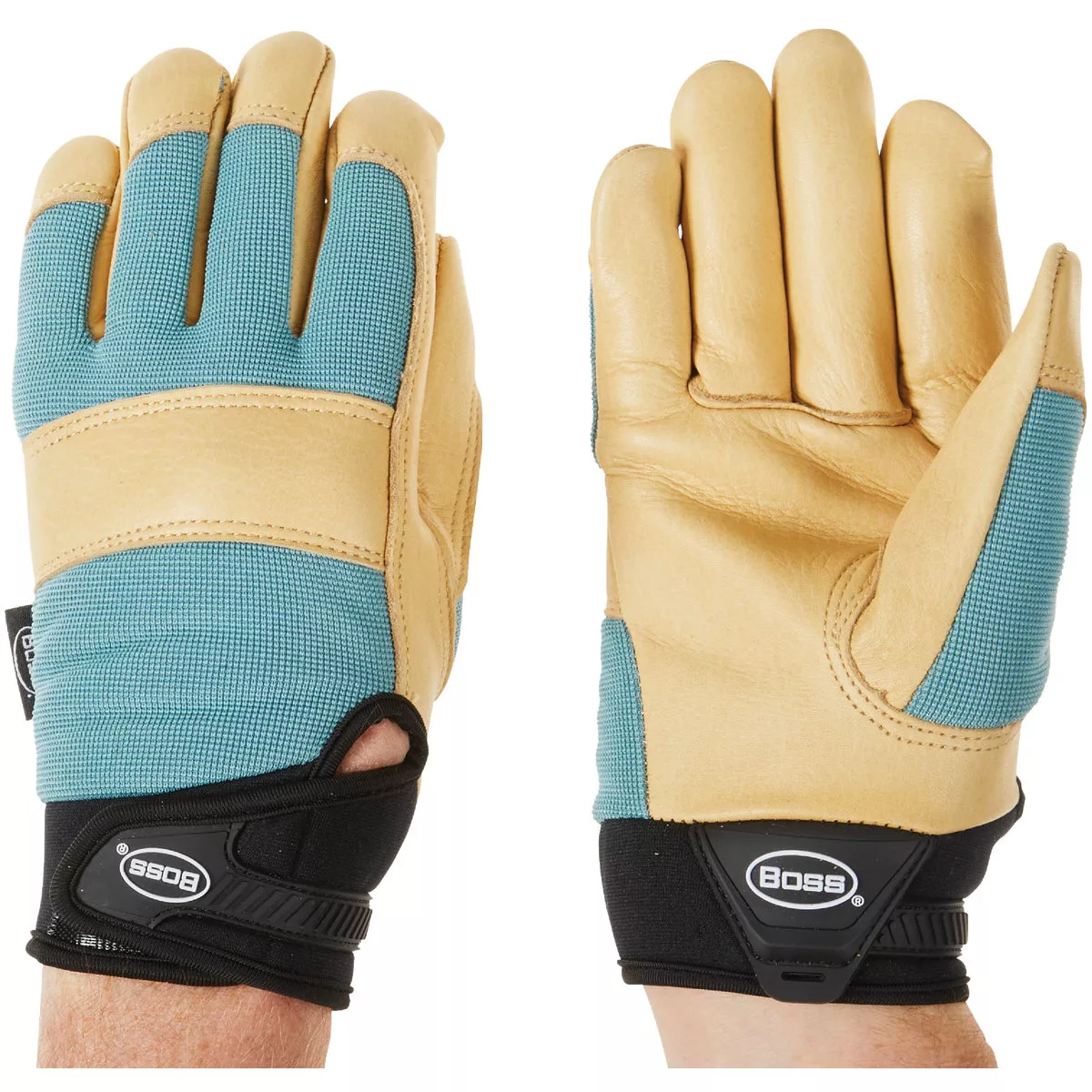 Boss Job Master Aqua Armor Women's Medium/Large Green & Tan Work Glove - photo 3