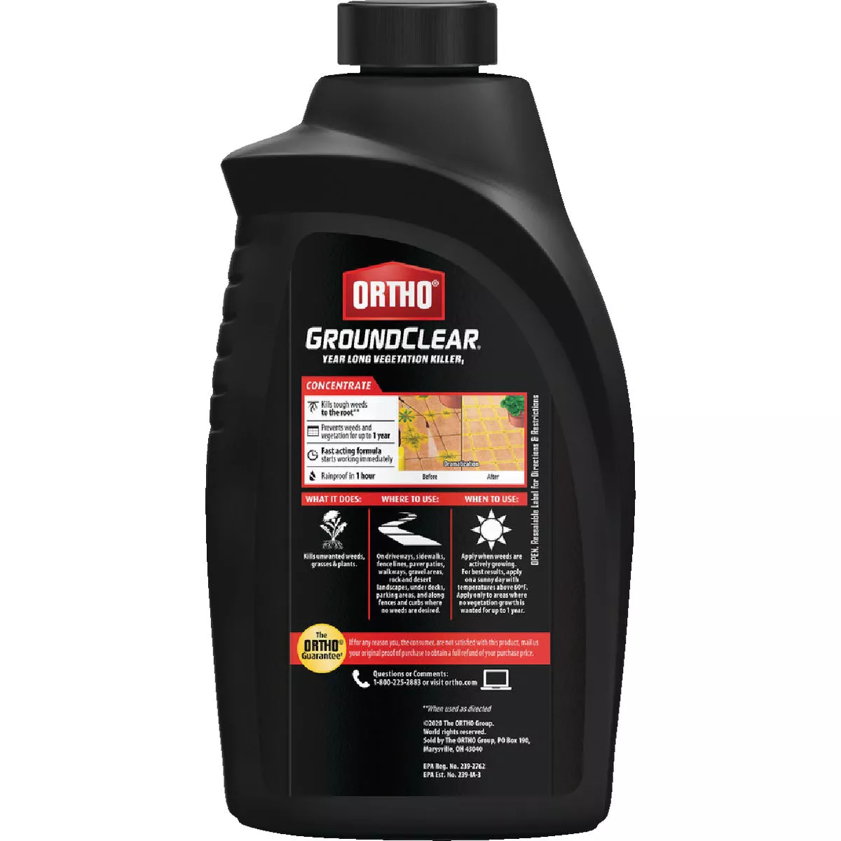 Ortho GroundClear 1 Qt. Fast Acting Year Long Vegetation Killer - photo 2