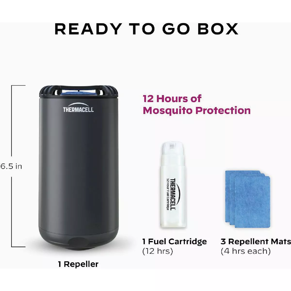 Thermacell Patio Shield 12 Hr. Graphite Black Mosquito Repeller - photo 2