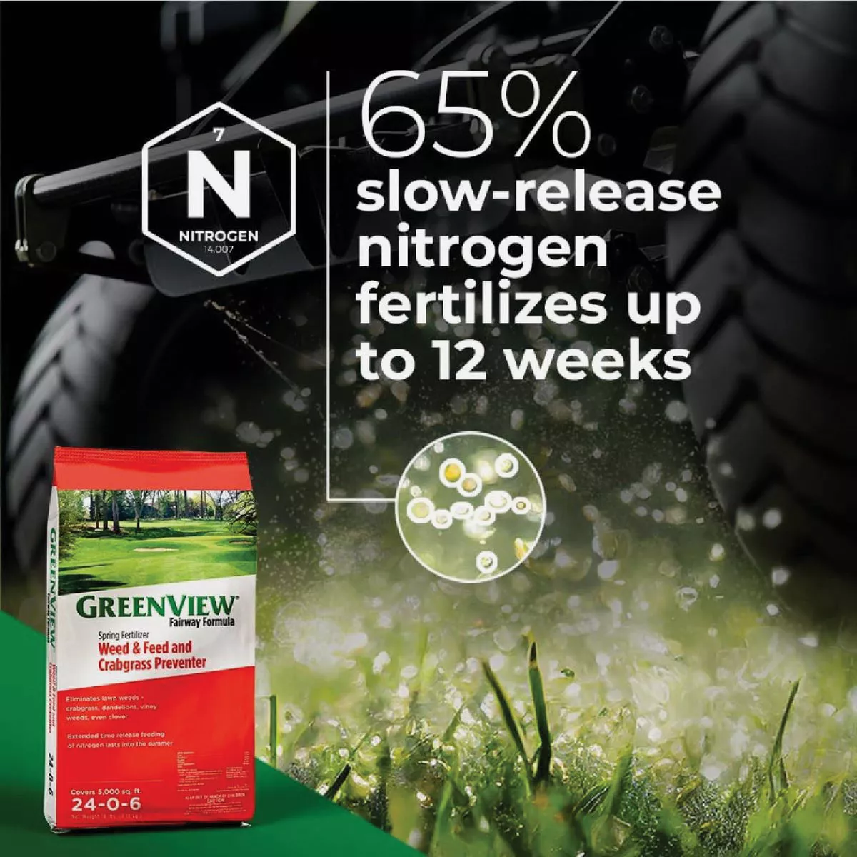 GreenView Fairway 18 Lb. 5000 Sq. Ft. 24-0-6 Spring Fertilizer Weed & Feed and Crabgrass Preventer - photo 5