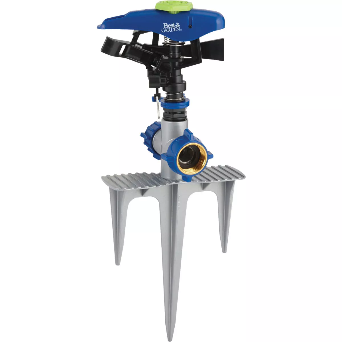 Best Garden Poly & Metal 5800 Sq. Ft. Triple Spike Impulse Sprinkler