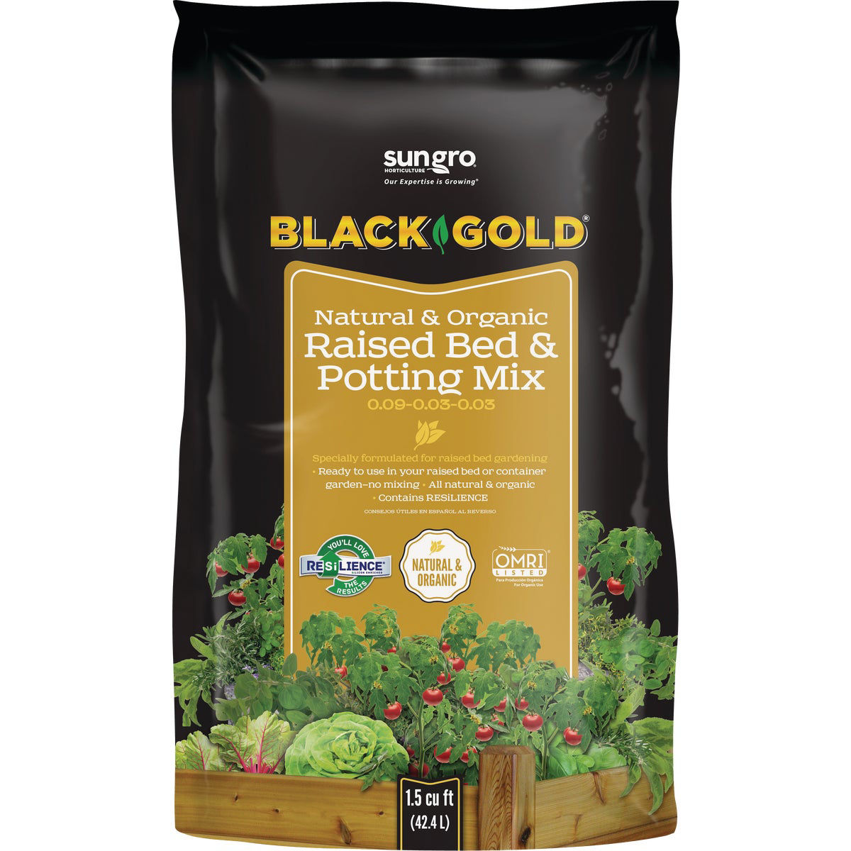 1.5 cf Black Gold Natural & Organic Raised Bed & Potting Mix